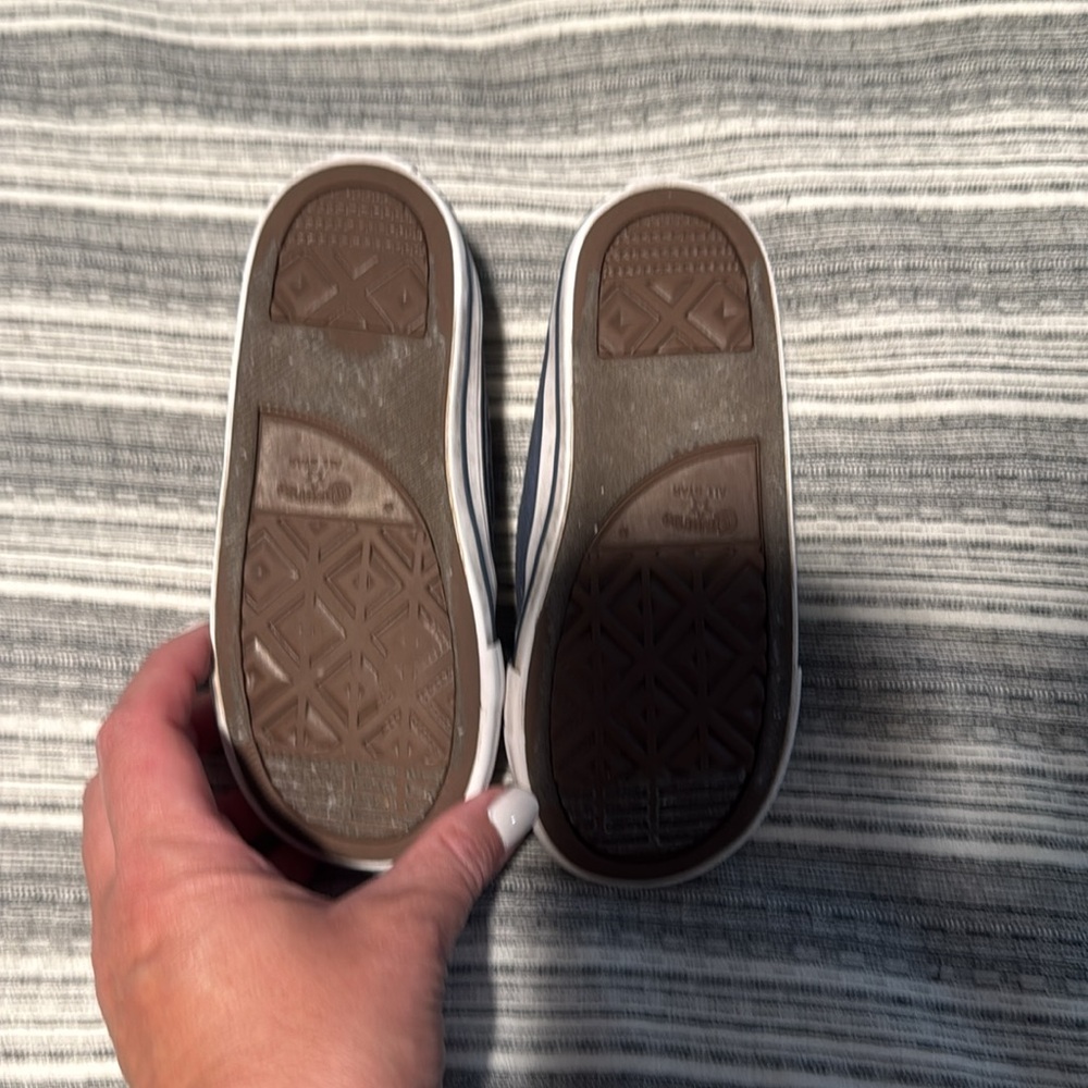 Velcro Infant Size 10 Converse Navy - Picture 7 of 9